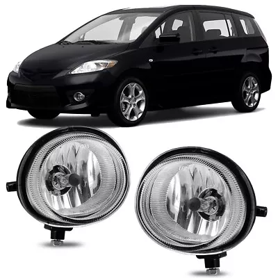 For 2006-2011 Mazda 3 11-15 MAZDA 6 Front Bumper Lamps Clear Lens Fog Lights • $39.99