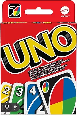 UNO Family Card Game With 112 Cards Travel-Friendly For 7 Year Olds And Up • $9.20