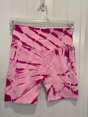 Victoria Secret Pink Active Seamless V Bike Short Medium M  Dye Side Pocket • $12.99