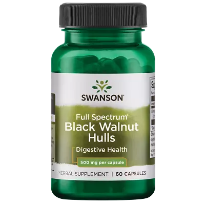 Swanson Black Walnut Hulls 500 Mg 60 Capsules • $7.28