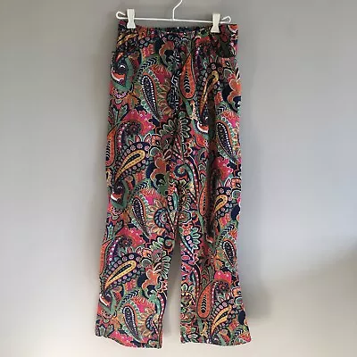 Vera Bradley Venetian Paisley Lounge Pajama Pants Drawstring Waist Cotton Size S • $13.92