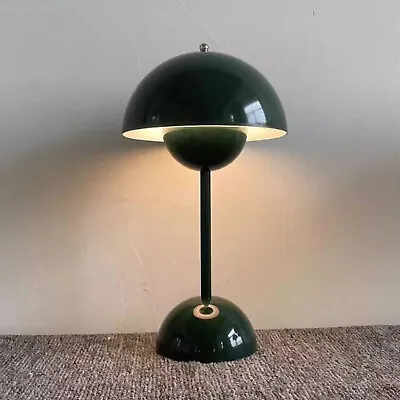 Touch Modern Mushroom Table Lamp Black LED Desk Lamp Nordic Bedroom Beside Lamp • £12.89