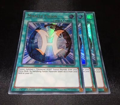 Miracle Fusion X 3 - Playset - DUPO-EN055 - 1st Edition - Ultra - Yugioh • $5.04