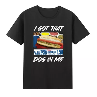 I Got That Dog In Me Funny Hot Dogs Pattern Humor Saying Vintage Men's T-Shirt • $28.58