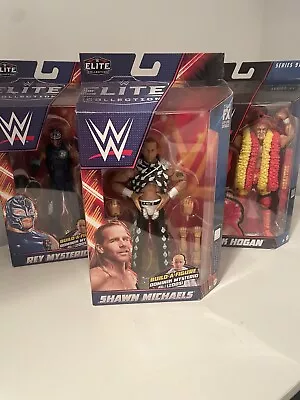 WWE Elites X3 Hogan Mysterio And Michaels Figures Mattel • $94.99