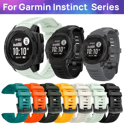 Fr Garmin Instinct 2 2S Sports Tactical Power Silicone Replacement Band Strap • $6.95