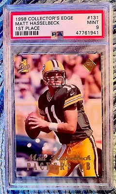 1998 Collectors Edge First Place Matt Hasselbeck RC PSA 9 MINT  #131 Seahawks   • $9.99