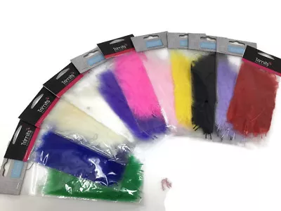 24 X Fluffy Marabou Feathers Card Making Craft  Embellishments Trimming • £1.99