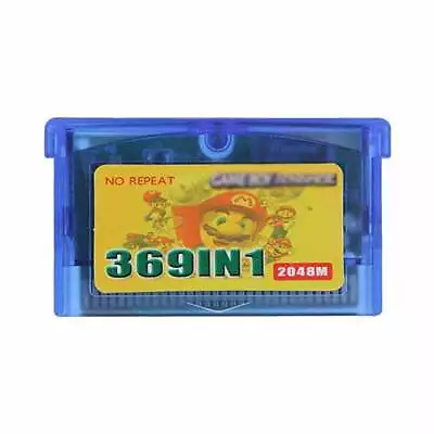 Video Game Cards 369 In 1 For Advance Cartridge GBA Boy GBASP NDS IDS NDSL IDSL • £14.16