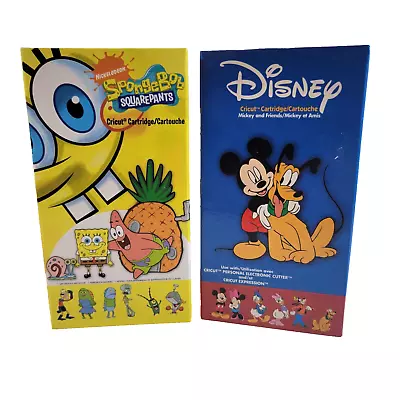 Cricut Cartridges Mickey And FRIENDS AND Spongebob Squarepants • $29.99