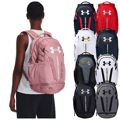 2023 Under Armour Hustle 5.0 Backpack Bag Shoulder Straps Gym School Luggage • £39.95