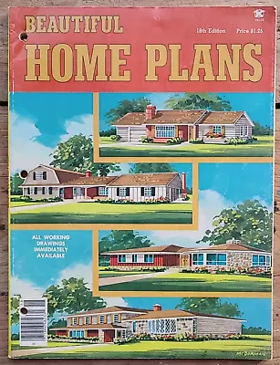 Beautiful Homes Plans 1978 Mid Century Modern Architecture House Floor Plans • $35