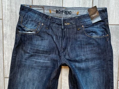 £39.99 • Buy Next Ladie The Boyfriend Slouch Relaxed Jeans Navy Low Rise Size 14 R W34 L31
