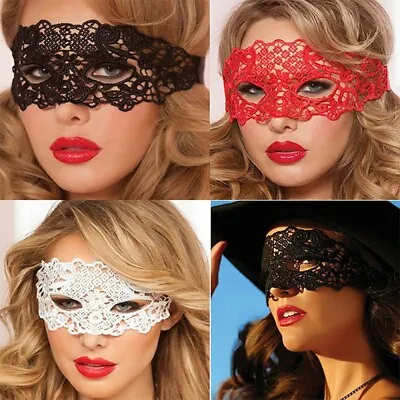 Masquerade  Costume Mask Half Face Sexy Lace Masks Party Accessories • £3.99