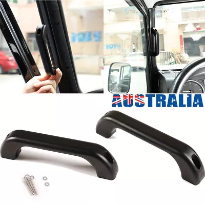 Black Car Interior Grab Handle Trim For Land Rover Defender 90 110 2004-18 AU • $69.99