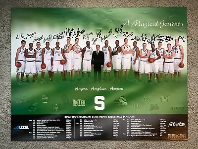 Michigan State Spartans Basketball  A Magical Journey  Poster - Autographed!  • $89.99