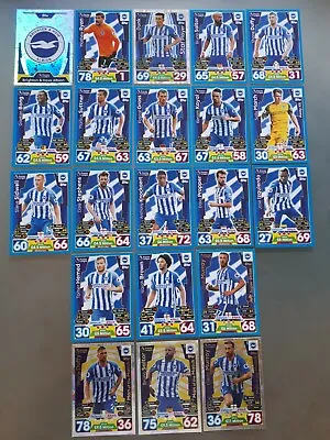 Brighton And Hove Albion Complete Set Including MOTM Cards Match Attax 2017/18 • £8