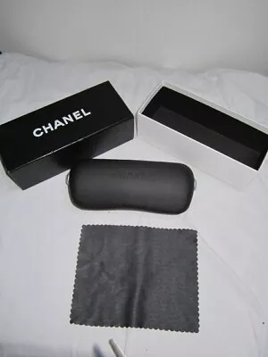 Genuine Chanel Glasses Case Cloth And Box (no Glasses) • £14