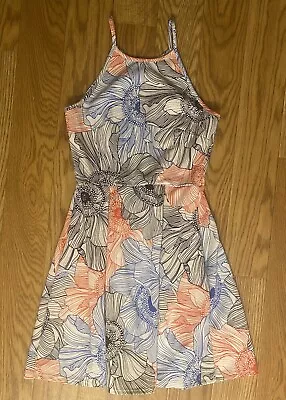 Soprano Size Small Junior Fit Flare Sleeveless Floral Pleated Knee Length Dress • $8.95