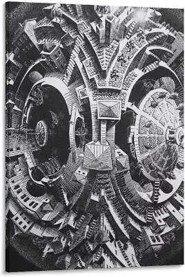 M.C. Escher Graphic Artist Posters Posters Wall Art Painting Canvas Framed • $19.90