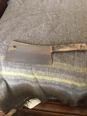 Vintage Foster Bros Solid Steel Butchers Knife Meat Cleaver Foster Brother 2190 • $212.49