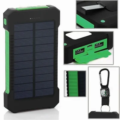 8000mAh USB Portable Charger Solar Power Bank Cell Phone Backup External Battery • $13.29