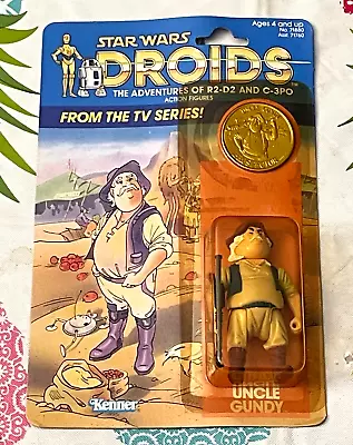 Vintage 1985 Kenner Star Wars Droids Cartoon Series / UNCLE GUNDY / Figure MOC • $374.95