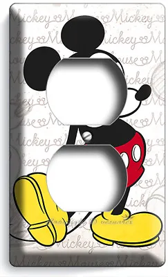 Classic Vintage Retro Happy Mickey Mouse Light Switch Outlet Wall Plate Room Art • $19.99