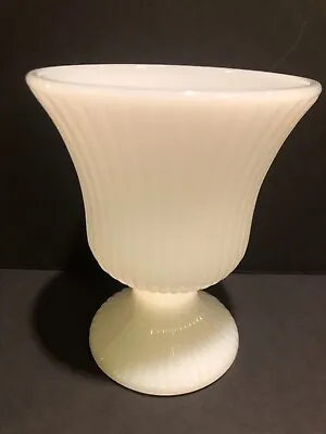 E. O. Brody Co. Ribbed White Milk Glass Vase 5  • $11
