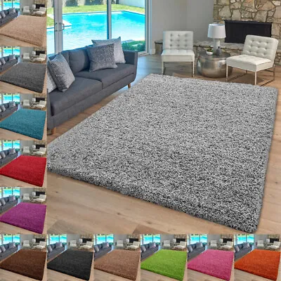 £25.99 • Buy Thick Large Shaggy Rugs Non Slip Hallway Runner Rug Bedroom Living Room Carpet