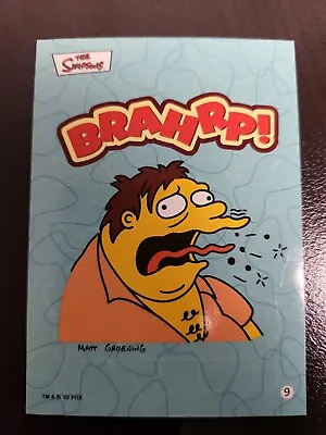 2002 Topps The Simpsons Barney STICKER Card #9 • $5.12