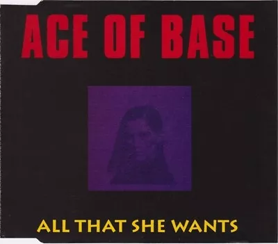 Ace Of Base All That She Wants 4 Track Cd Single • £2.25