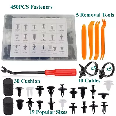 450PCS Car Clips Roof Fender Bumper Trim Body Fasteners Push Retainer Moulding • $26.99