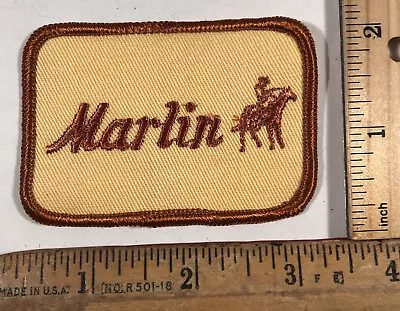 Vintage Marlin Arms Logo Patch Firearm Manufacturer Gun Hunting Rifle Shotgun • $7.25