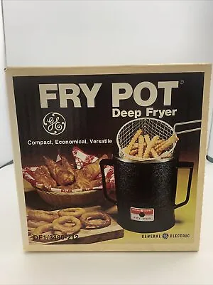 New GE General Electric Fry Pot 1977 Deep Fryer 2 Cup Personal Compact Boiler • $19.99