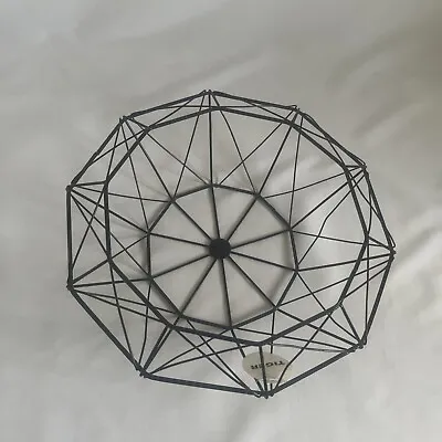 Wire Basket Metal Bowl Vegetable Kitchen Storage Geometric Fruit New With Tags • £3.50