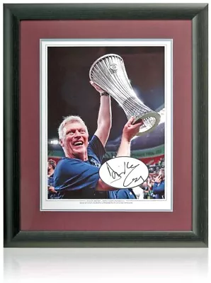 David Moyes West Ham Hand Signed Europa Winner Conference League Photograph COA • £199