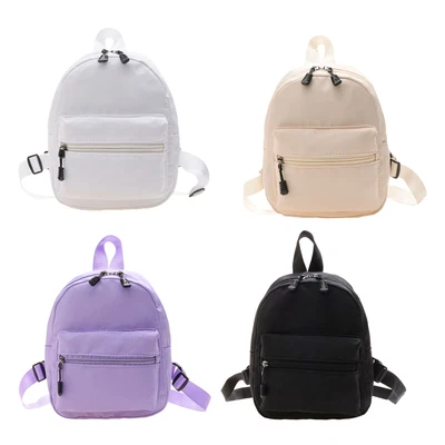 $12.99 • Buy Mini Women Girls Nylon Backpack Travel School Zipper Waterproof Small Rucksack