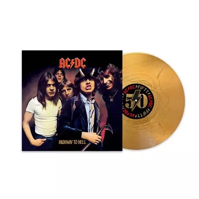 ACDC - Highway To Hell (50th Anniversary Special Ed. Gold Vinyl Reissue With Ins • $83.99