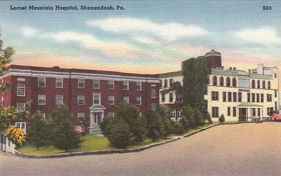 Postcard Locust Mountain Hospital Shenandoah PA • $20.01