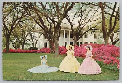 Military~Ladies Pastel Dresses~Mitchell Home~Mobile AL~Continental Postcard • $1.60