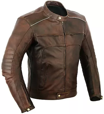 $81.39 • Buy Vagos Motorbike Leather Jacket Motorcycle Protection Jacket