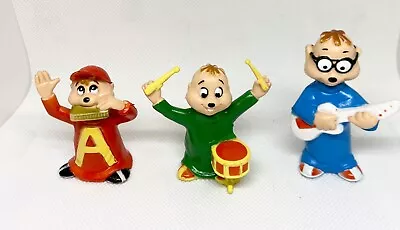 Vintage Alvin And The Chipmunks Trio Figures 1983 Bagdasarian CBS Musical Instr. • $17.99