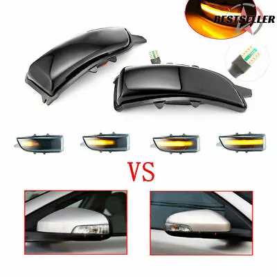 &2Pcs LED Dynamic Wing Mirror Turn Indicator Light For Volvo S40 V50 C30 S60 V70 • $25.05