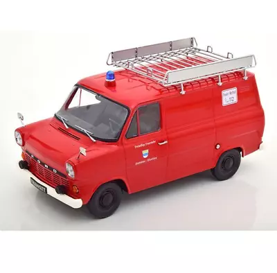 KK Scale 180495 Ford Transit Delivery Van 1970 Feuerwehr 1:18 Scale • £91.99