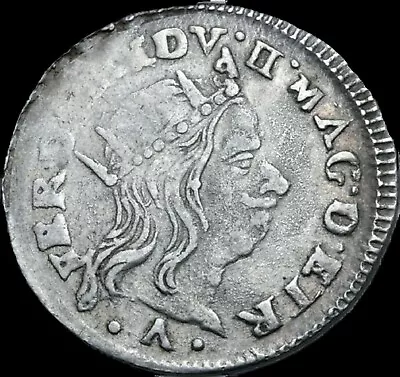 1660 Silver Luigino Ferdinando II De' Medici. Medieval Italy Livorno. Very Rare • $375