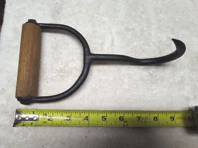 Vintage Hay/Meat Pull Hook With Wooden Handle • $6