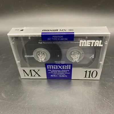 Maxell MX 110 Sealed Audio Tape Metal IEC Type IV 110 Minutes (55min / Side) • $22