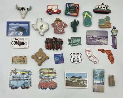 Various Refrigerator Magnet Lot Of 26 ~ Flats/Travel/Various • $19.99