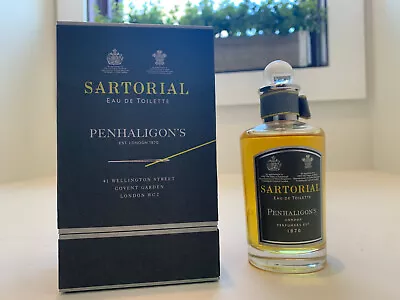 PENHALIGON'S SARTORIAL For MEN 3.4 Oz (100 Ml) EDT - Open Box - 99% Fill • $143